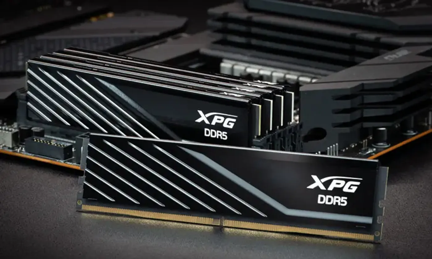 ADATA XPG Lancer BLADE DDR5 memory module showcasing on-die ECC stability features